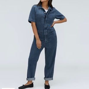 NWT Everlane denim jumpsuit, size 8.